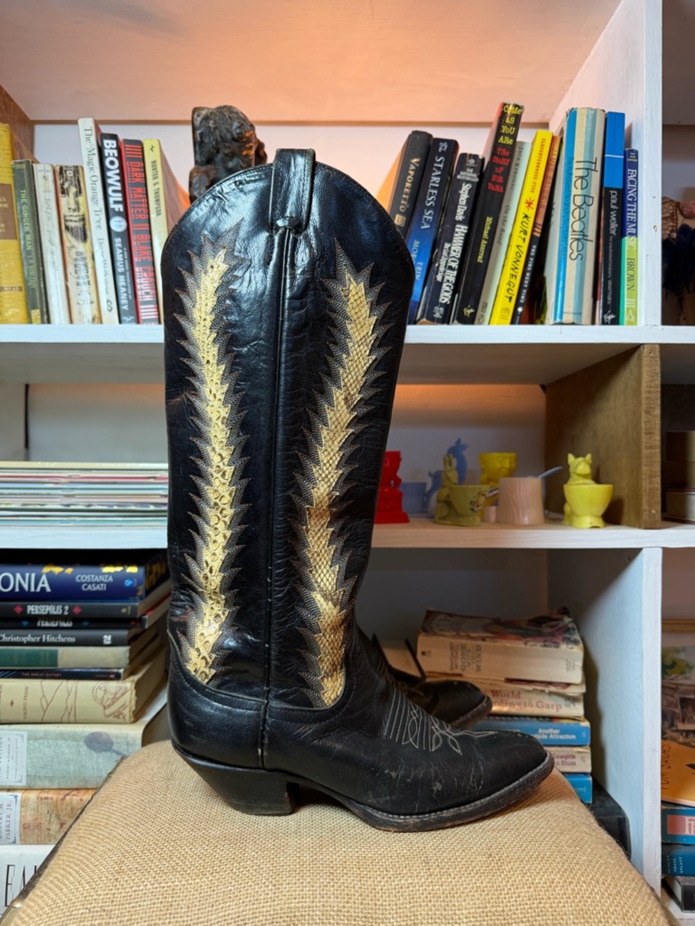 Larry Mahan 1970’s western boots with snakeskin